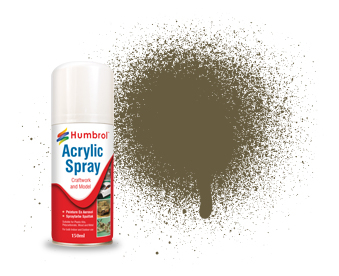 HUMBROL 86 LIGHT OLIVE 150ml ACRYLIC SPRAY AD6086