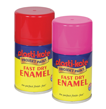 PLASTIKOTE ENAMEL SPRAY 100ml FLAT WHITE (MATT)453249
