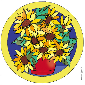 PEBEO SUNCATCHER - SUNFLOWER SGM136