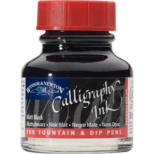 WN MATT BLACK CALLIGRAPHY INK 30ml 1110030