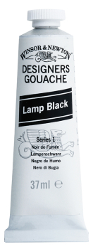 WN DESIGNERS GOUACHE 37ml - LAMP BLACK 0614337