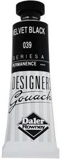 DR DESIGNERS GOUACHE 15ml - VELVET BLACK 136005039