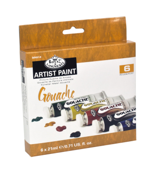 R&L 21 ML GOUCHE PAINT 6 PK GOU21-6