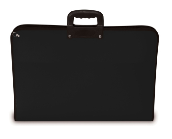ACADEMY ZIP FOLIO CASE NO RINGS - A1 - 1522 Black