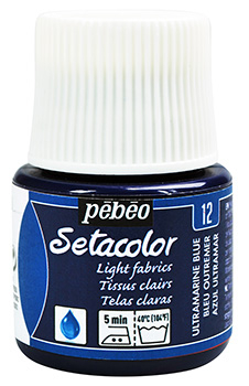 ULTRAMARINE LIGHT FABRICS PEBEO SETACOLOR 45ml 329012