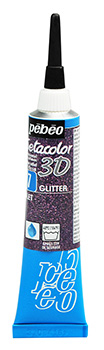 PEBEO SETACOLOR 3D VIOLET GLITTER 20ml 557007