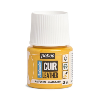 PEBEO SETACOLOR LEATHER 45ML SUNFLOWER YELLOW 295603