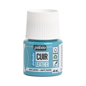 PEBEO SETACOLOR LEATHER 45ML TURQUOISE BLUE 295613