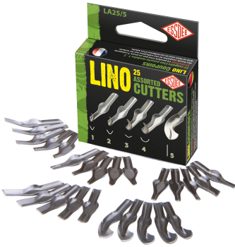 LINO CUTTERS - 25 ASSORTED SIZES 1-5