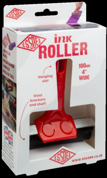 LINO ROLLER 100mm / 4Inch Red Handle
