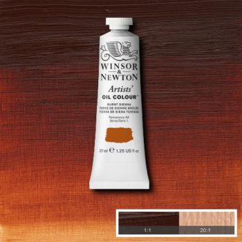 WN ARTIST OIL COLOUR 37ml -BURNT SIENNA 1214074