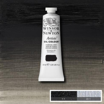 WN ARTIST OIL COLOUR 37ml CHARCOAL GRAY GREY 1214142