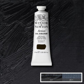 WN ARTIST OIL COLOUR 37ml -LAMP BLACK 1214337
