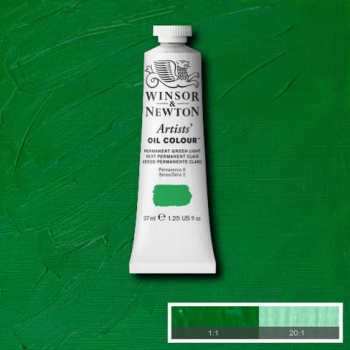 WN ARTIST OIL COLOUR 37ml -PERMANENT GREEN LIGHT 1214483