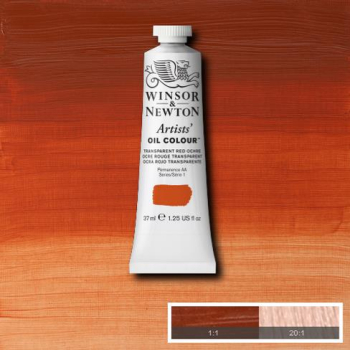 WN ARTIST OIL COLOUR 37ml -TRANSPARENT RED OCHRE 1214647
