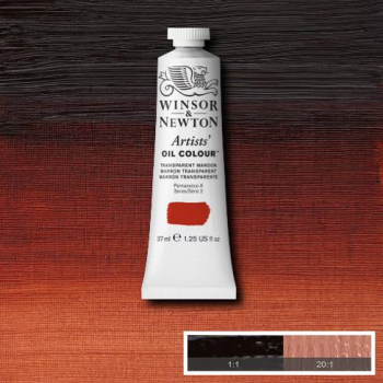 WN ARTIST OIL COLOUR 37ml -TRANSPARENT MAROON 1214657