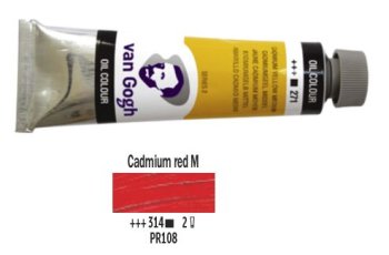 CADMIUM RED MEDIUM VAN GOGH OIL 40ml