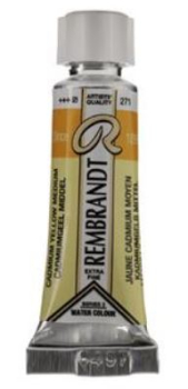 CADMIUM YELLOW MEDIUM REMBRANDT WATERCOLOUR 5ml