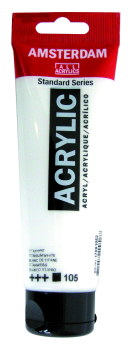 ZINC WHITE 120ml 104 AMSTERDAM STANDARD ACRYLIC