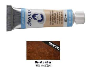 BURNT UMBER VAN GOGH WATERCOLOUR 10ml