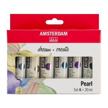 ROYAL TALENS AMSTERDAM ACRYLIC PEARLESCENT 6 SET 17820506