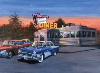 R&L 50'S DINER LARGE PAINT BY NUMBERS PAL28