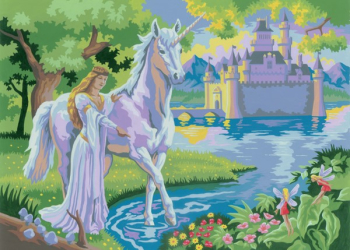 R&L FAIRY CASTLE JUNIOR PAINT BY NUMBERS PJL20