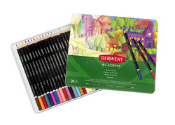 ACADEMY COLOUR PENCILS 24 TIN 2301938