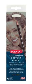 DERWENT COLOURSOFT PORTRAIT 6 TIN 2300217