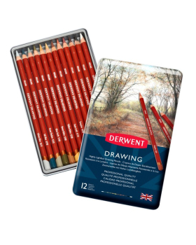 DERWENT DRAWING PENCIL TIN OF 12 0700671