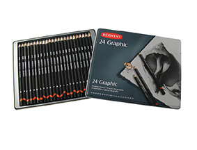 DERWENT GRAPHIC PENCIL TIN OF 24 34202