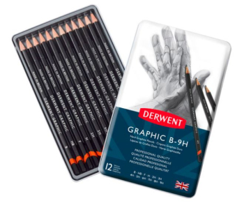 DERWENT GRAPHIC TECHNICAL SET HARD /12's B9H 34213