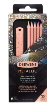 DERWENT METALLIC RULER GIFT SET 2305625