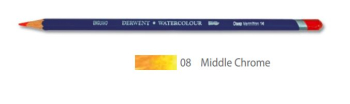 DERWENT WATERCOLOUR PENCIL 08 MIDDLE CHROME 32808