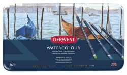 DERWENT WATERCOLOUR PENCIL 36 TIN 32885
