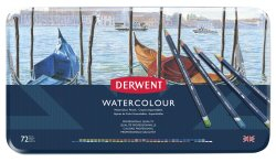 DERWENT WATERCOLOUR PENCIL 72 TIN 32889