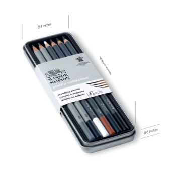 WN STUDIO COLLECTION SKETCH PENCILS TIN 6 490011