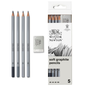 WN STUDIO COLLECTION 4 SOFT GRAPHITE WITH ERASER 0490004