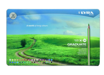 LYRA GRADUATE COLOURED PENCILS 36PCS METAL TIN SET L2871360