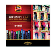 KOH-I-NOOR TOISON D'OR 24 SOFT PASTELS - SET OF 24
