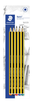 STAEDTLER NORIS PENCIL B/CARD 5 ASS DEGREES 121-SBK5D