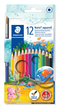STAEDTLER NORIS AQUARELL PENCILS 12PK 144 10NC12