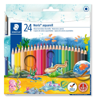 STAEDTLER NORIS AQUARELL PENCILS 24PK 144 10NC24