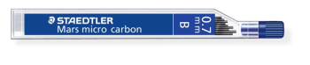STAEDTLER MARS MICRO LEADS 0.7mm B 12pcs 250 07-B