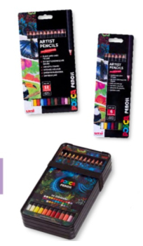 POSCA KPE-200 COLOUR PENCILS ESSENTIAL 6 SET 238212674