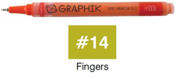 GRAPHIK LINE PAINTER 14 FINGERS 2302223 by DERWENT