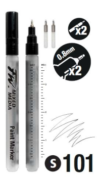 0.8mm TECHNICAL 160320101 FW MARKER 2 X SET DALER ROWNEY