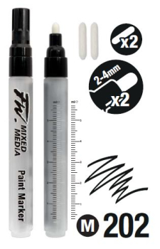 2-4mm ROUND NIBS 160320202 FW MARKER 2 X SET DALER ROWNEY