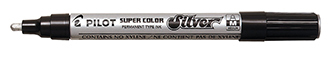 PILOT METALLIC MARKERS-SILVER FINE SUPER COLOR SC-F