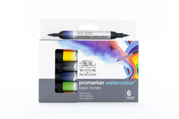 WN BASIC TONES 6 SET PROMARKER WATERCOLOUR 290164